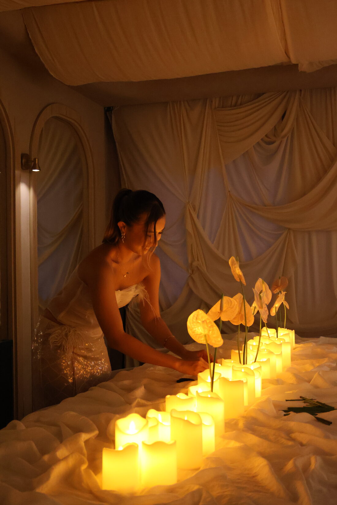 Styling a candlelit table