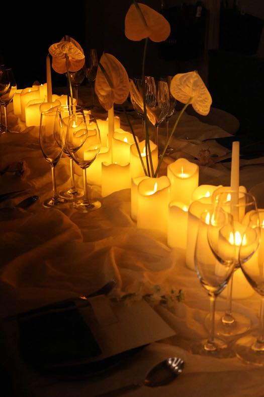 Tea x Celestia restaurant styling