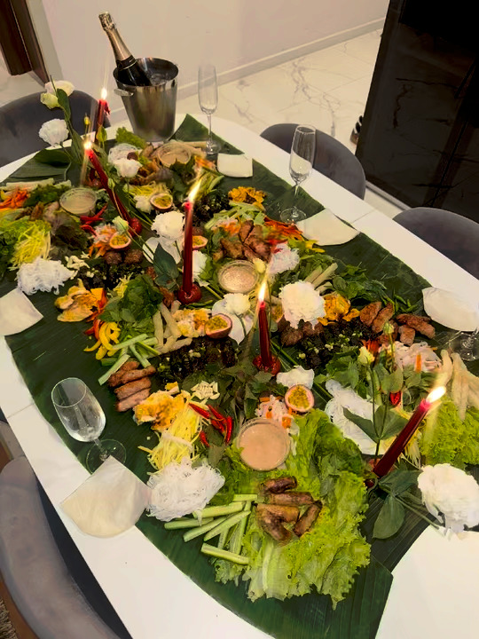 Lotus and floral platter